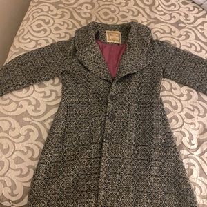 Effie’s Heart tapestry swing-style coat size large